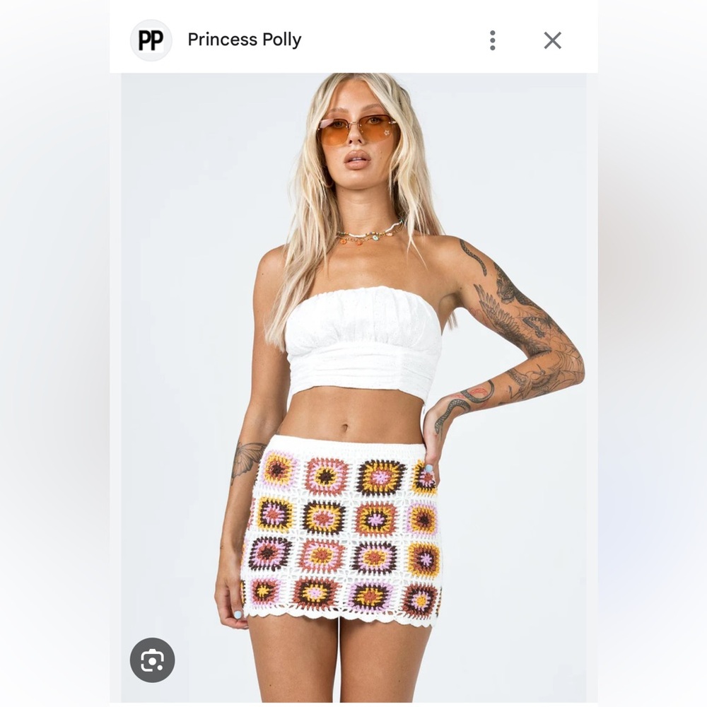 Princess Polly crochet skirt